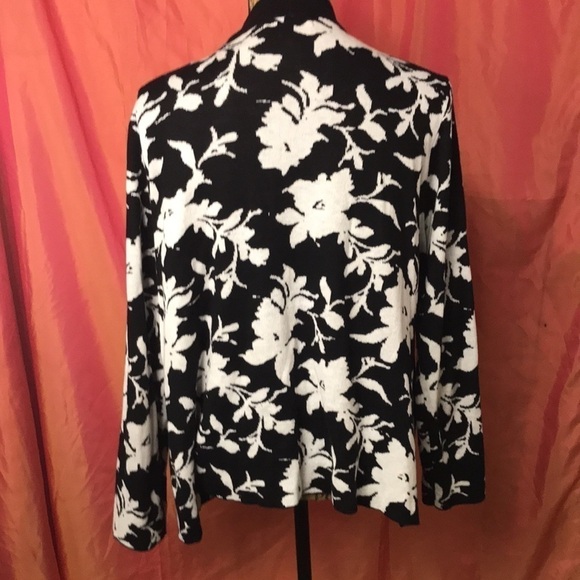 Belldini Women’s Cardigan Open Front Black/White Approx XL - Picture 5 of 9